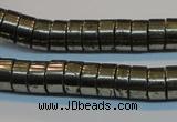 CPY117 15.5 inches 5*10mm heishi pyrite gemstone beads wholesale