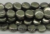 CPY16 16 inches 10mm coin pyrite gemstone beads wholesale