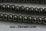 CPY421 15.5 inches 2.5*4mm rondelle pyrite gemstone beads