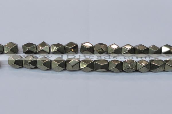 CPY611 15.5 inches 13*16mm nuggets pyrite gemstone beads