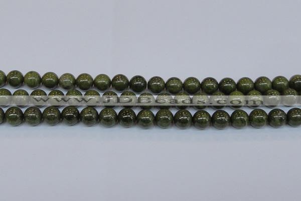 CPY754 15.5 inches 12mm round pyrite gemstone beads wholesale