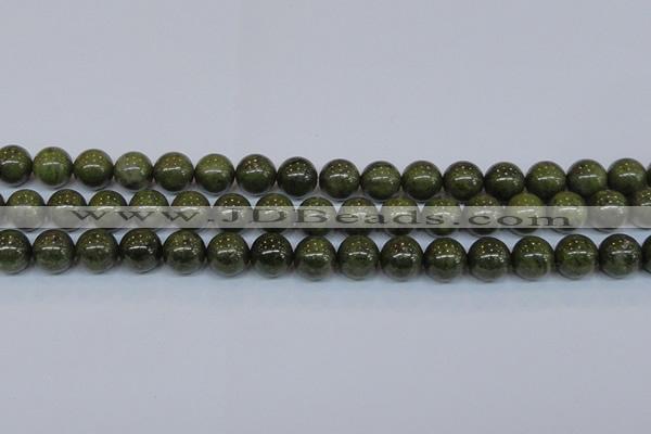 CPY755 15.5 inches 14mm round pyrite gemstone beads wholesale