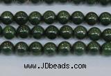 CPY760 15.5 inches 4mm round pyrite gemstone beads wholesale