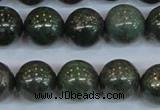 CPY765 15.5 inches 14mm round pyrite gemstone beads wholesale