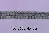 CQJ250 15.5 inches 4mm round matte Qinghai jade beads