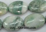 CQJ56 15.5 inches 18*25mm oval Qinghai jade beads wholesale