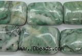 CQJ76 15.5 inches 18*25mm rectangle Qinghai jade beads wholesale