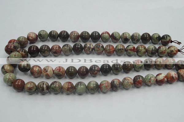 CRA03 15.5 inches 12mm round natural rainforest agate gemstone beads