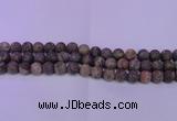 CRA120 15.5 inches 4mm round matte rainforest agate beads