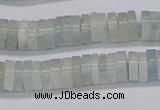 CRB1002 15.5 inches 2*6mm heishi aquamarine beads wholesale