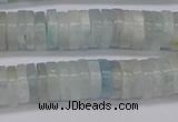 CRB1003 15.5 inches 2*7mm heishi aquamarine beads wholesale