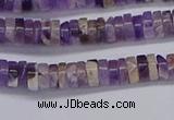 CRB1005 15.5 inches 2*4mm heishi dogtooth amethyst beads wholesale