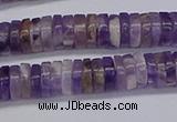 CRB1007 15.5 inches 2*6mm heishi dogtooth amethyst beads wholesale