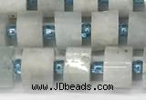 CRB1050 15.5 inches 4*6mm - 5*6mm faceted tyre aquamarine beads