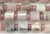 CRB1064 15.5 inches 4*6mm - 5*6mm faceted tyre natural pink opal beads