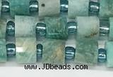 CRB1068 15.5 inches 4*6mm - 5*6mm faceted tyre amazonite beads