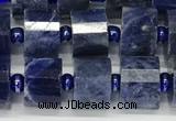 CRB1074 15.5 inches 7*9mm - 8*10mm faceted tyre sodalite beads