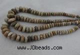 CRB1109 15.5 inches 5*8mm - 9*18mm rondelle chrysanthemum agate beads