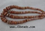 CRB1111 15.5 inches 5*8mm - 9*18mm rondelle moonstone beads