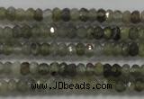 CRB118 15.5 inches 3*5mm faceted rondelle labradorite beads