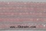 CRB119 15.5 inches 3*5mm faceted rondelle rose quartz beads