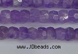 CRB1274 15.5 inches 4*6mm faceted rondelle lavender amethyst beads