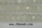 CRB1278 15.5 inches 4*6mm faceted rondelle white moonstone beads