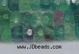 CRB1463 15.5 inches 4*6mm faceted rondelle fluorite beads