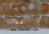 CRB1469 15.5 inches 5*8mm faceted rondelle moonstone beads