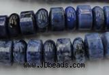 CRB177 15.5 inches 4*12mm – 8*12mm rondelle blue dumortierite beads