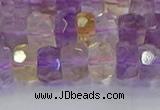 CRB1809 15.5 inches 6*10mm faceted rondelle ametrine beads