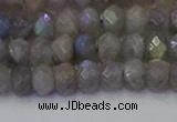 CRB1852 15.5 inches 4*6mm faceted rondelle labradorite beads