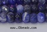 CRB1857 15.5 inches 5*8mm faceted rondelle sodalite beads