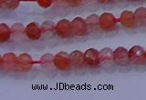 CRB1860 15.5 inches 2*3mm faceted rondelle south red agate beads