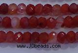 CRB1861 15.5 inches 2.5*4mm faceted rondelle south red agate beads