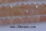 CRB1867 15.5 inches 2.5*4mm faceted rondelle moonstone beads