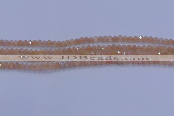 CRB1867 15.5 inches 2.5*4mm faceted rondelle moonstone beads