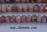 CRB1882 15.5 inches 2.5*4mm faceted rondelle rhodochrosite beads