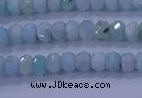 CRB1894 15.5 inches 2.5*4mm faceted rondelle larimar beads