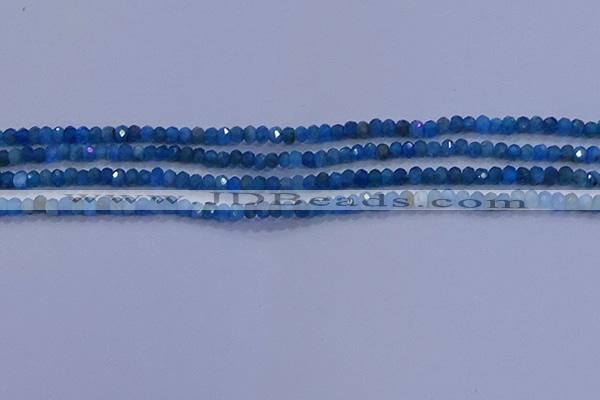 CRB1900 15.5 inches 2*3mm faceted rondelle apatite beads