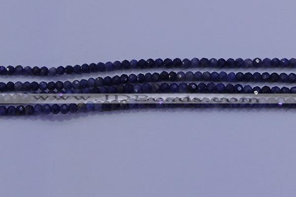 CRB1903 15.5 inches 2*3mm faceted rondelle sapphire beads