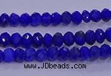 CRB1910 15.5 inches 2.5*4mm faceted rondelle lapis lazuli beads