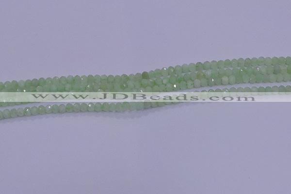 CRB1912 15.5 inches 2*3mm faceted rondelle green opal beads