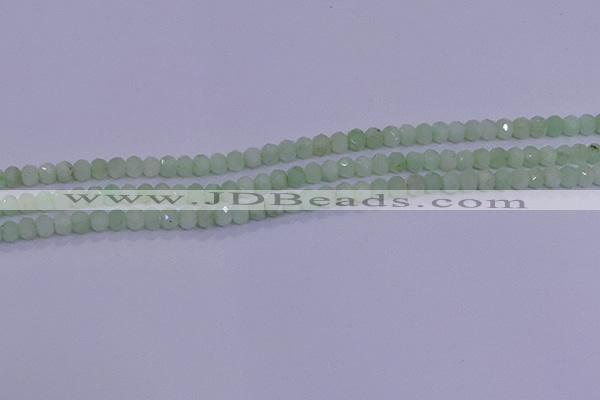 CRB1913 15.5 inches 2.5*4mm faceted rondelle green opal beads