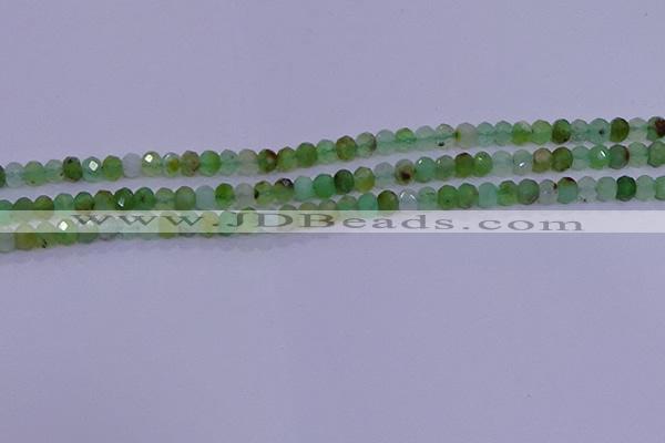 CRB1916 15.5 inches 2.5*4mm faceted rondelle Australia chrysoprase beads