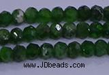 CRB1921 15.5 inches 2*3mm faceted rondelle diopside beads