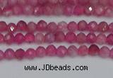 CRB1935 15.5 inches 2*3mm faceted rondelle pink tourmaline beads