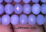 CRB1983 15.5 inches 4*6mm faceted rondelle blue angel skin gemstone beads