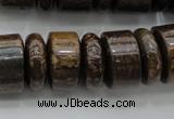 CRB200 15.5 inches 6*18mm - 13*18mm rondelle bronzite gemstone beads