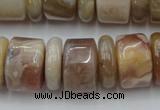 CRB205 15.5 inches 6*18mm - 13*18mm rondelle yellow agate beads